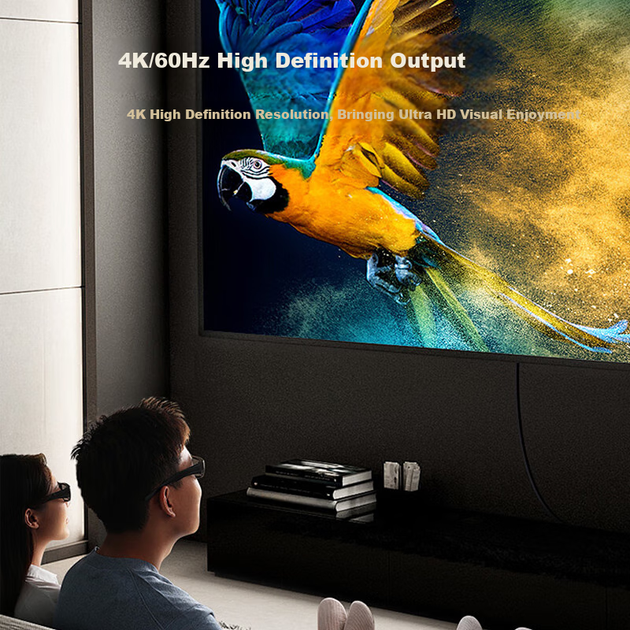 Бездротовий пристрій для дзеркального відображення екрана BOEGAM, кабель HDMI, передача 4K HD, інструмент для обміну екраном для офісного та домашнього використання, сумісний із телефонами Apple та Android, не потребує мережі XS5D - изображение 6
