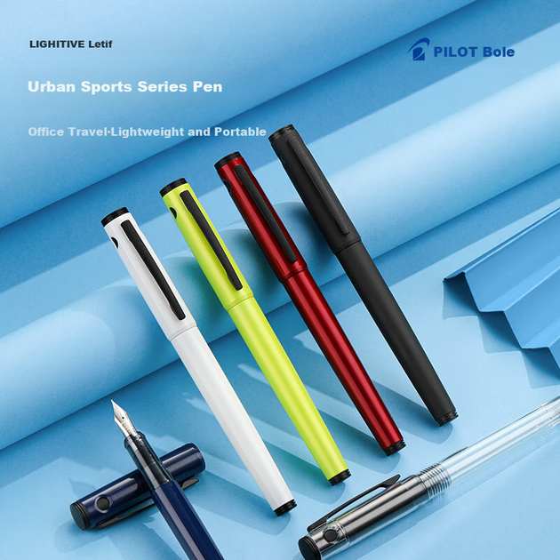 Перьевая ручка PILOT LIGHTIVE серии City Sports, перо M, FLT-2SR, портативная, прозрачная - изображение 4
