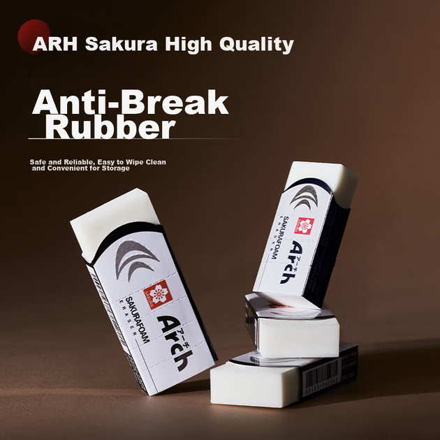 Ластик SAKURA ARCH 60C дугообразной формы для эскизов, набор - изображение 4