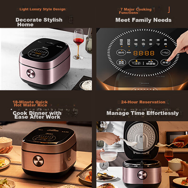 Мультиварка Midea MB-FB40P501 индукционная 4 л для риса и каши - изображение 8