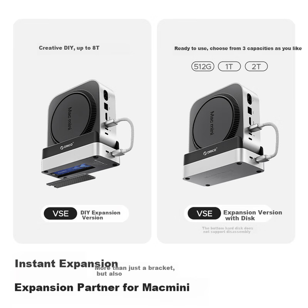 Док-станція ORICO для Mac mini M4 з відсіком для SSD M.2 2280 - зображення 5