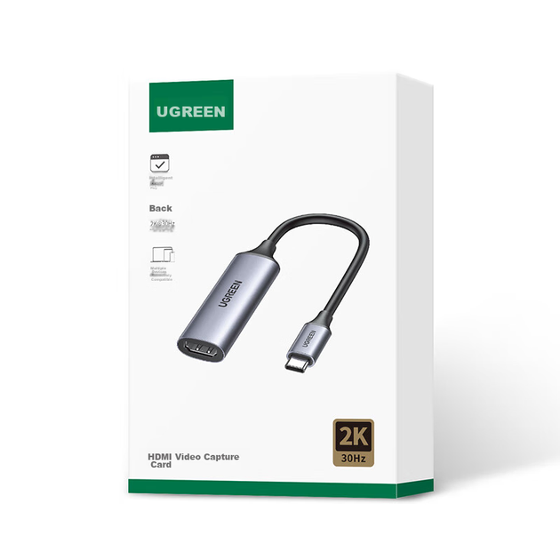 Карта видеозахвата UGREEN MS2130 HDMI 4K с выходом USB и Type-C для стримов - Фото 12 Карта видеозахвата UGREEN MS2130 HDMI 4K с выходом USB и Type-C для стримов - изображение 12
