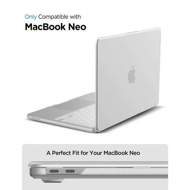 Etui Spigen AirSkin do MacBook Neo 13 2026 Frost Clear (8800337246766) - obraz 5