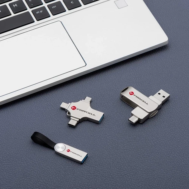 Флешка Forcell F-Data Metal Quad 32GB USB 3.2 Gen 1 Silver (5903396391835) - Фото 8 Флешка Forcell F-Data Metal Quad 32GB USB 3.2 Gen 1 Silver (5903396391835) - зображення 8