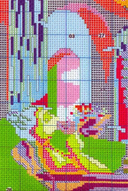 Набір для вишивання за нанесеною на канву схемою "Enjoy lify 3". AIDA 14CT printed, 35*35 см - зображення 6