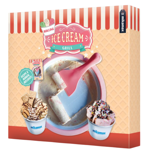 Набір для приготування рол-морозива Mikamax Rolling Ice Cream Grill (8719481354138) - Фото 1 Набір для приготування рол-морозива Mikamax Rolling Ice Cream Grill (8719481354138) - зображення 1