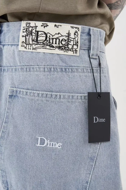Бегги джинси Dime синего цвета (L). - изображение 3