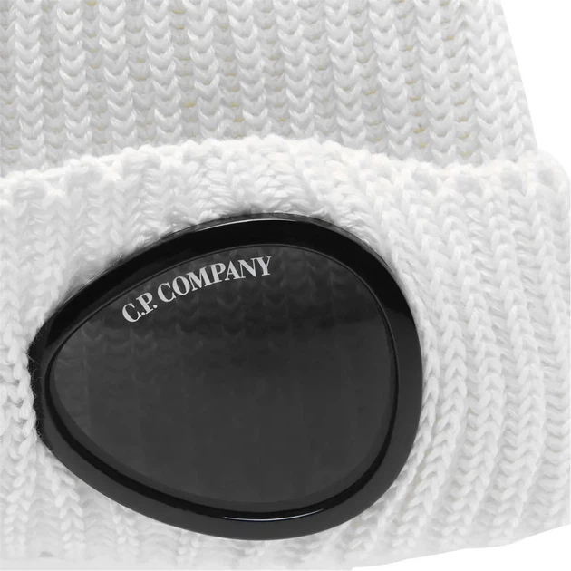 Шапка C.P. Сompany, One size(универсальный размер), Унисекс, белого цвета. - изображение 3