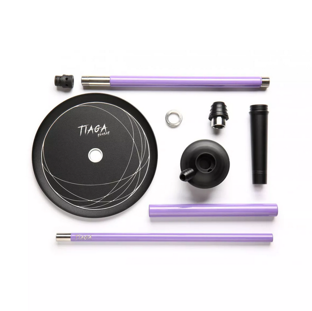 Кальян Tiaga Hookah IRIS Violet 60 см Тяга Хука Айріш нержавіюча сталь дифузор повний комплект фіолетовий - Фото 3 Кальян Tiaga Hookah IRIS Violet 60 см Тяга Хука Айріш нержавіюча сталь дифузор повний комплект фіолетовий - зображення 3