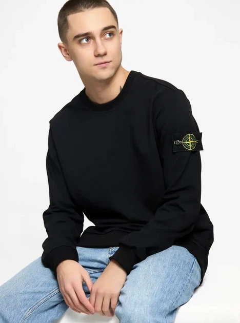 Свитшот Stone Island (L), черного цвета. - Фото 1 Свитшот Stone Island (L), черного цвета. - изображение 1