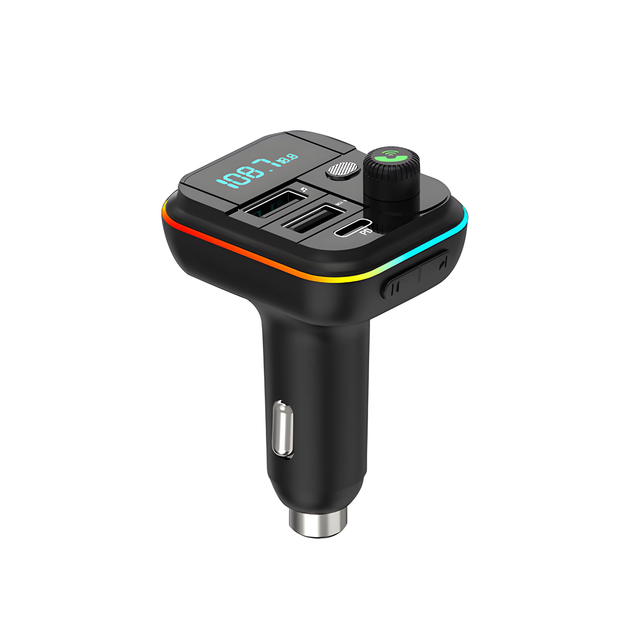 FM трансмиттер USB автомобильный, Bluetooth 5.0, цифровым дисплеем, RGB подсветкой, быстрой зарядкой QC3 и PD - изображение 2