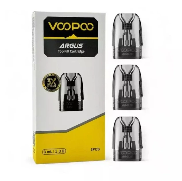 Картридж VooPoo Argus Pod Top Filling 1.0 Ом 18 Вт пластик 3 мл - Фото 9 Картридж VooPoo Argus Pod Top Filling 1.0 Ом 18 Вт пластик 3 мл - изображение 9