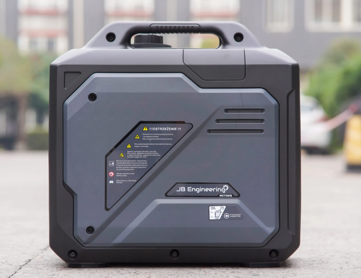 Інверторний Генератор Бензиновий JB Engineering 2,2 кВт 8,3 А 2750iS Чорний Чотирьохтактний Двигун - Фото 7 Інверторний Генератор Бензиновий JB Engineering 2,2 кВт 8,3 А 2750iS Чорний Чотирьохтактний Двигун - зображення 7