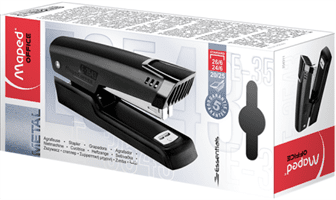 Степлер MAPED 25 аркушів №24/6,26/6 354311 "Essentials Metal" металевий, чорний (10) /MP.354311/ - Фото 2 Степлер MAPED 25 аркушів №24/6,26/6 354311 "Essentials Metal" металевий, чорний (10) /MP.354311/ - изображение 2