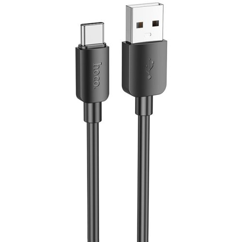 Кабель Hoco X96 Hyper USB-A to Type-C 3A 27W 1m (black) - Фото 1 Кабель Hoco X96 Hyper USB-A to Type-C 3A 27W 1m (black) - зображення 1