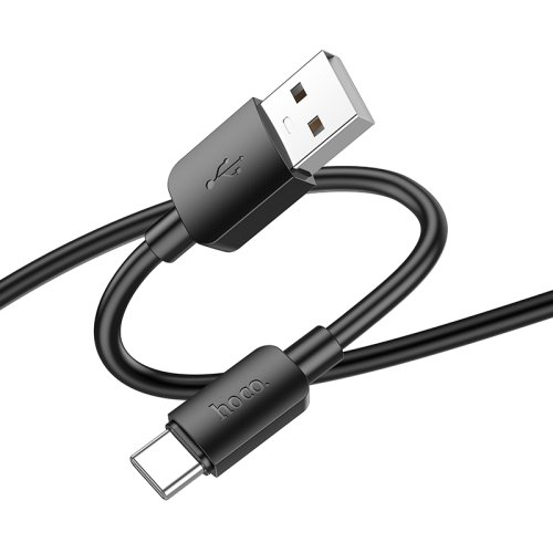 Кабель Hoco X96 Hyper USB-A to Type-C 3A 27W 1m (black) - Фото 3 Кабель Hoco X96 Hyper USB-A to Type-C 3A 27W 1m (black) - зображення 3