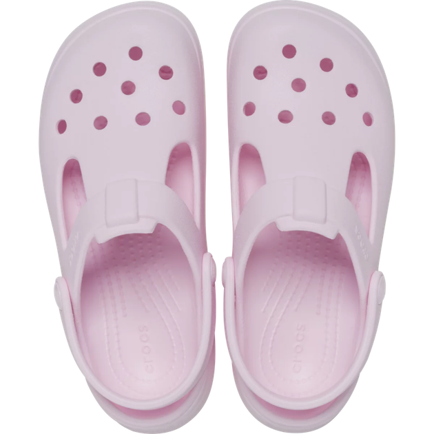 Дитячі крокси для дівчинки Crocs Classic Mary Jane Clog Pink Milk (30/31, рожевий) - Фото 4 Дитячі крокси для дівчинки Crocs Classic Mary Jane Clog Pink Milk (30/31, рожевий) - изображение 4
