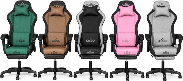 Игровое кресло DIEGO Fabric X Gray Геймерское тканевое кресло для геймеров с регулировкой - изображение 10