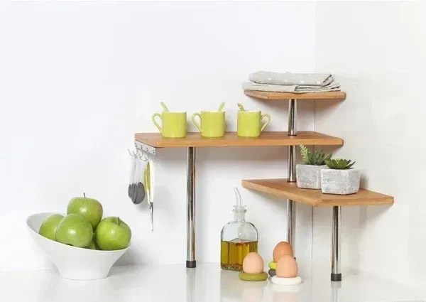 Настенный многоуровневый органайзер 5five Simply Smart с 3 полками и крючками - Фото 2 Настенный многоуровневый органайзер 5five Simply Smart с 3 полками и крючками - изображение 2