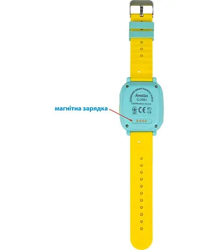 Смарт-годинник AmiGo 1.44" LCD GPS Bluetooth 400 мАг зелений (GO001) - зображення 4