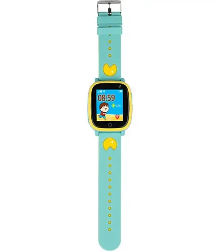 Смарт-годинник AmiGo 1.44" LCD GPS Bluetooth 400 мАг зелений (GO001) - зображення 5
