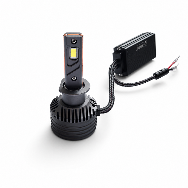 LED лампи H1 STELLAR M65 PRO 65W 5500LM 6000K CANBUS EMC 12–30V — комплект 2 шт. - зображення 5