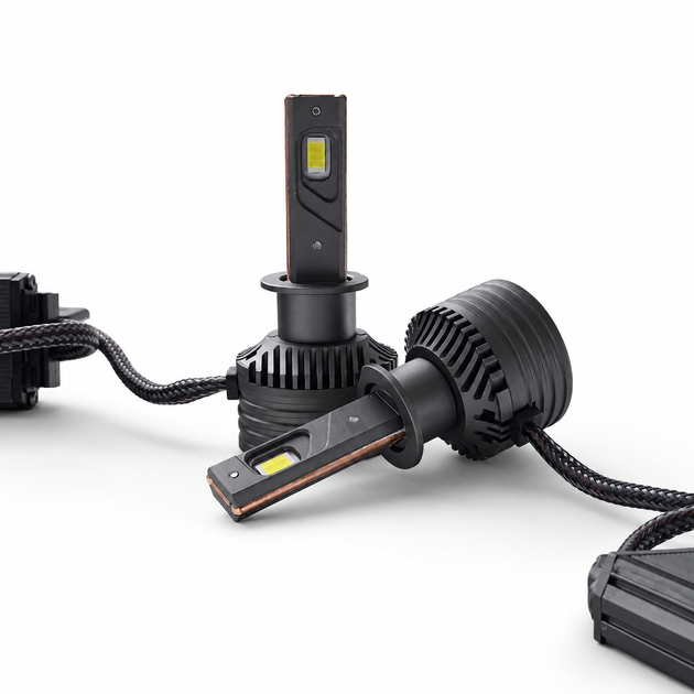 LED лампи H1 STELLAR M65 PRO 65W 5500LM 6000K CANBUS EMC 12–30V — комплект 2 шт. - зображення 6