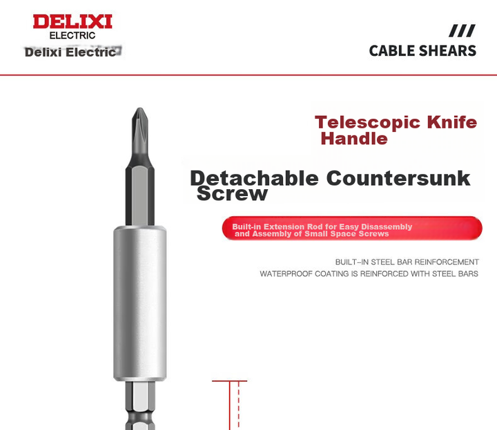 Набор отверток электрических DELIXI многофункциональный, с битами Torx - изображение 10