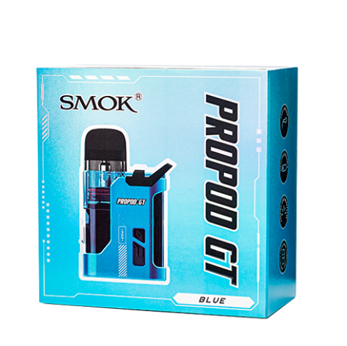 Pod-система Smok Propod GT KIT Blue 700 мАч электронная сигарета Смок Пропод Джи Ти до 22 Вт LED подсветка под-система с верхней заправкой 2 мл голубая - изображение 9