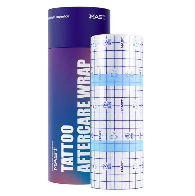 Плівка для загоєння тату Mast Tattoo Aftercare Wrap WS027 Standart, 1 м - Фото 1 Плівка для загоєння тату Mast Tattoo Aftercare Wrap WS027 Standart, 1 м - зображення 1