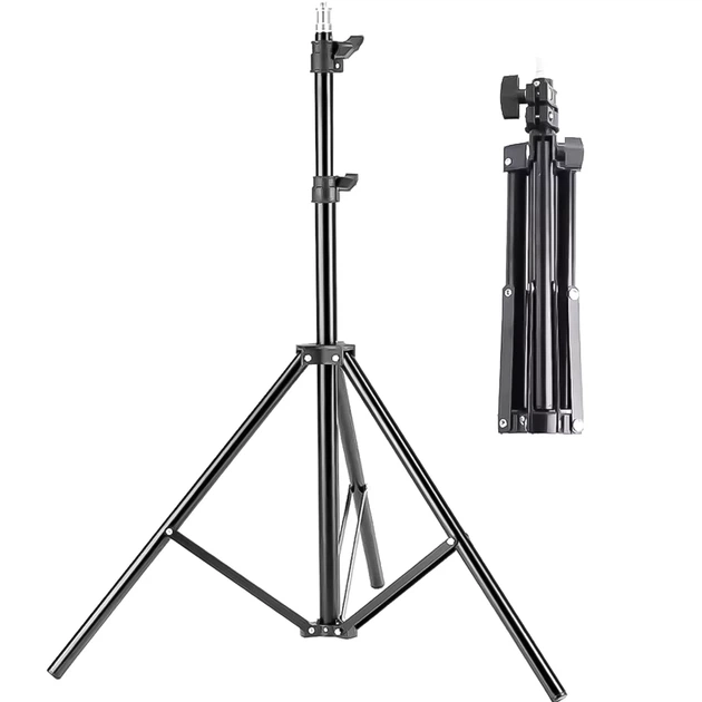 Студийный фото штатив Andoer TR-210 алюминиевый 210 см черный - Фото 1 Студийный фото штатив Andoer TR-210 алюминиевый 210 см черный - изображение 1