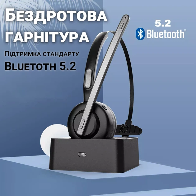 Bluetooth гарнитура Digital Lion TH10 с микрофоном, шумоподавлением, черная - изображение 3
