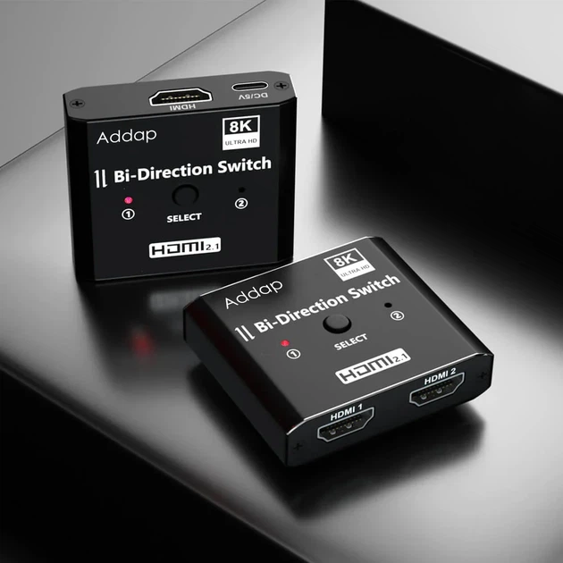 HDMI Свитч Разветвитель Addap HVS-11 8K 60 к/с Чёрный - изображение 12