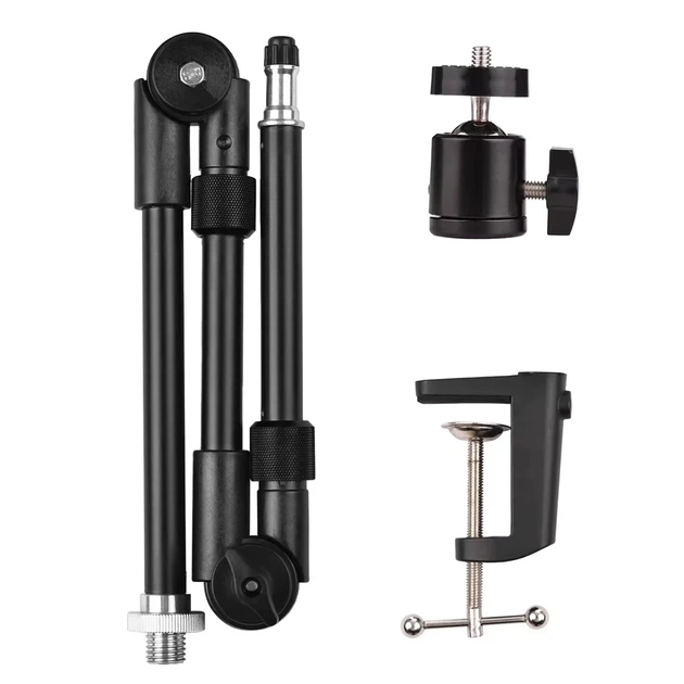 Гибкий настольный штатив Andoer TR-05f 1/4" алюминиевый черный - Фото 10 Гибкий настольный штатив Andoer TR-05f 1/4" алюминиевый черный - изображение 10