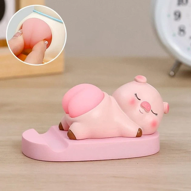 Подставка для телефона Funny Animals Piggy ABS-пластик и силикон - изображение 5