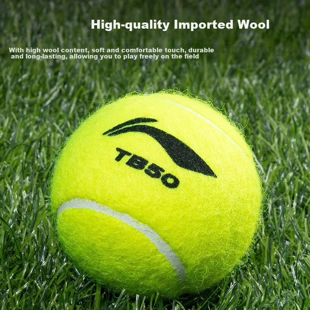 Мячи теннисные Li-Ning TB50 тренировочные износостойкие, унисекс, 4 шт - изображение 5