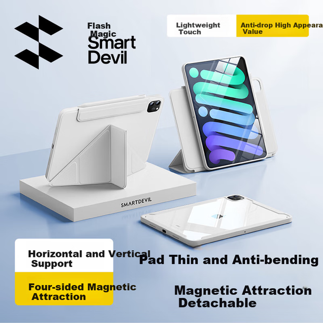Чехол для планшета Apple iPad mini 7/6 SmartDevil 3Y Grey - изображение 4