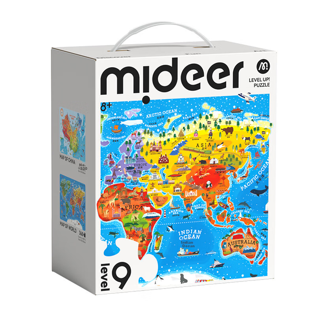 Большой бумажный пазл MiDeer Advanced Puzzle 9x9 — Карта мира и карта Китая (в комплекте с сумкой для хранения), подарок для детей. - Фото 5 Большой бумажный пазл MiDeer Advanced Puzzle 9x9 — Карта мира и карта Китая (в комплекте с сумкой для хранения), подарок для детей. - изображение 5