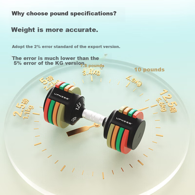 Набор гантелей Upness разборный стальной для дома - Фото 7 Набор гантелей Upness разборный стальной для дома - изображение 7