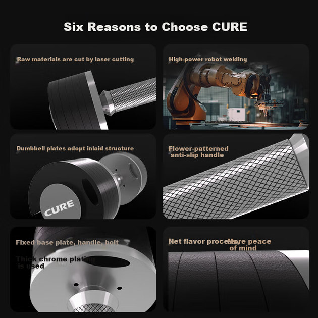 Гантель розбірна Sole CURE до 20 кг, чорна - зображення 3