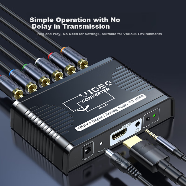 Конвертер Shengwei DHSC001G компонентный YPbPr–HDMI - изображение 4