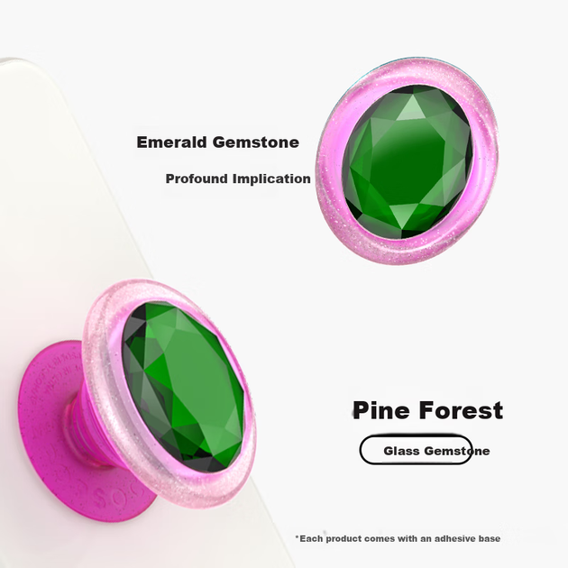 Держатель PopSockets Bubble Pop выдвижной с кольцом, Pine Forest - изображение 6