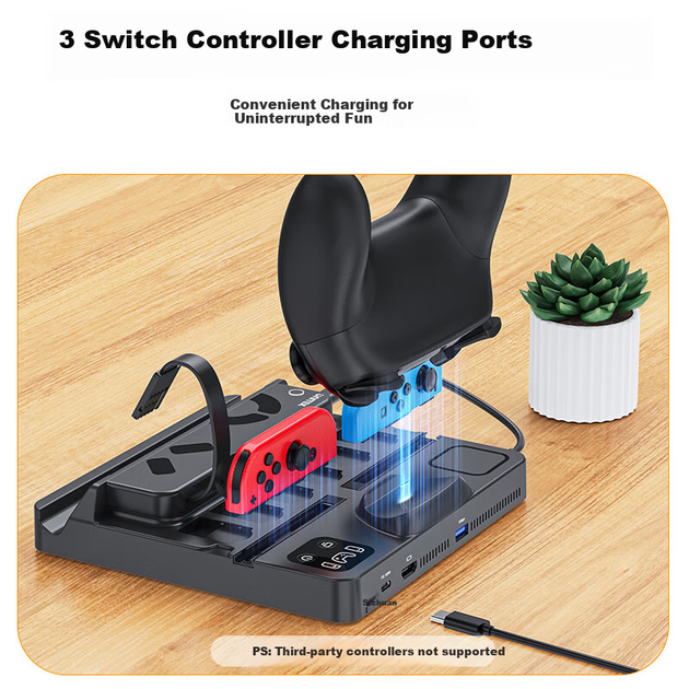 Док-станція UNITEK для Nintendo Switch з HDMI 4K, слотами для карток та PD - Фото 8 Док-станція UNITEK для Nintendo Switch з HDMI 4K, слотами для карток та PD - зображення 8