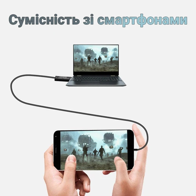 Внешняя карта видеозахвата HDMI-USB 2.0 4К анодированный алюминий черный - Фото 8 Внешняя карта видеозахвата HDMI-USB 2.0 4К анодированный алюминий черный - изображение 8