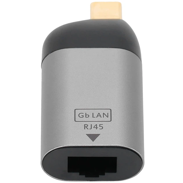 Зовнішня мережна карта Type-C to RJ45 Ethernet Addap UC2RJ45-01 1000 Мбіт/с алюмінієва - Фото 8 Зовнішня мережна карта Type-C to RJ45 Ethernet Addap UC2RJ45-01 1000 Мбіт/с алюмінієва - зображення 8
