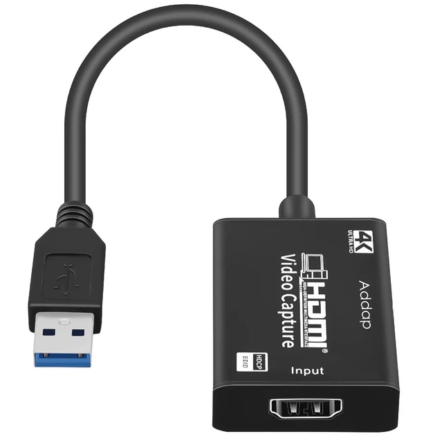 Внешняя карта видеозахвата HDMI-USB 3.0 Addap VCC-05 4К черная - Фото 9 Внешняя карта видеозахвата HDMI-USB 3.0 Addap VCC-05 4К черная - изображение 9