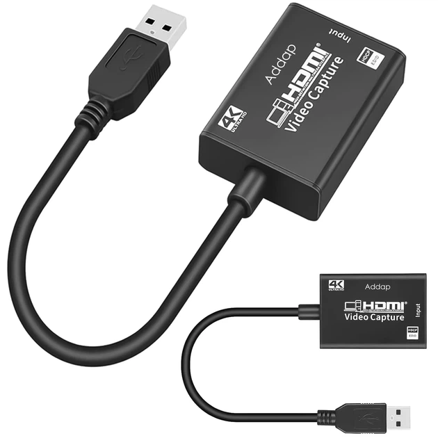 Внешняя карта видеозахвата HDMI-USB 3.0 Addap VCC-05 4К черная - Фото 12 Внешняя карта видеозахвата HDMI-USB 3.0 Addap VCC-05 4К черная - изображение 12