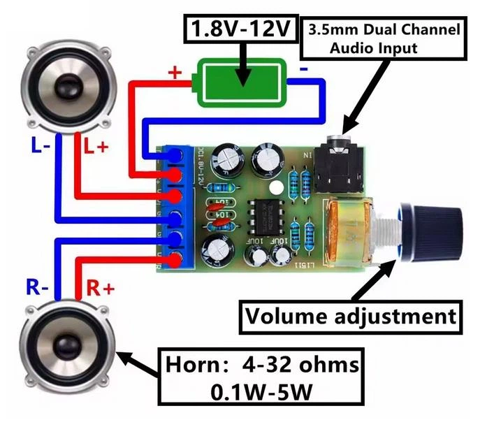Усилитель звука TDA2822 (2х1.5 вт) - изображение 2