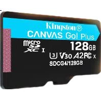 Карта пам'яті Kingston microSD 128 ГБ U3 V30 A2 для камер та дронів - Фото 1 Карта пам'яті Kingston microSD 128 ГБ U3 V30 A2 для камер та дронів - зображення 1