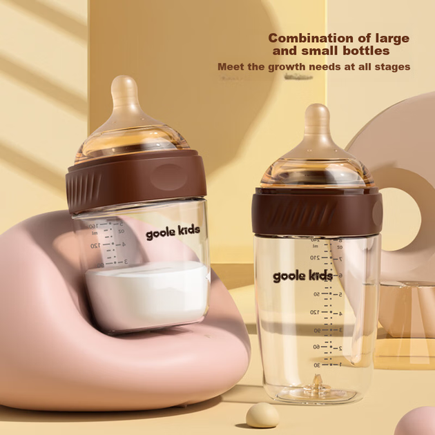 Бутылочка Goole Kids стеклянная антиколиковая с широкой соской для детей 0-1 месяца - изображение 10